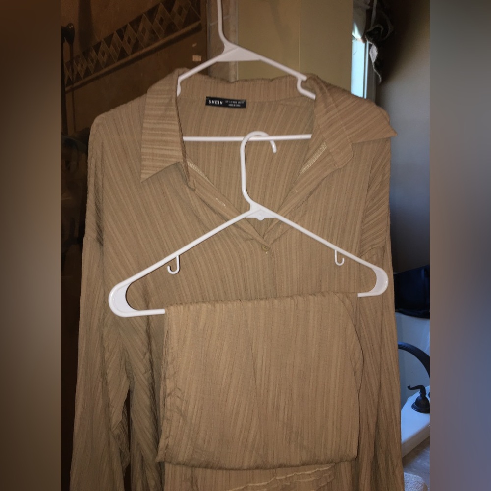 Blouse and Wide Pant Set